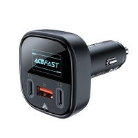  Auto lādētājs Acefast B5 101W 2xUSB-C/USB-A black 